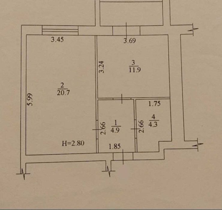 ЖК Ньютона, ул Федоренко, Продам 1 ком квартиру пл 43м2, этаж 4/7ми! A