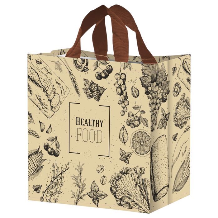 torba na zakupy 24l 35x20x35cm warzywn kremowa 1szt