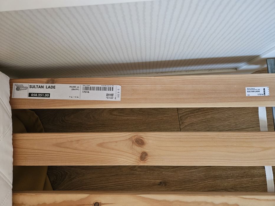 Łóżko dziecięce z barierką Ikea Hensvik 11333 biale
