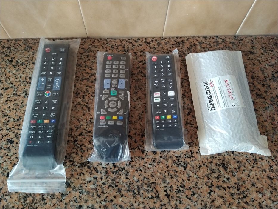 Comando remoto para TVs Samsung casa quarto apartamento vivenda.