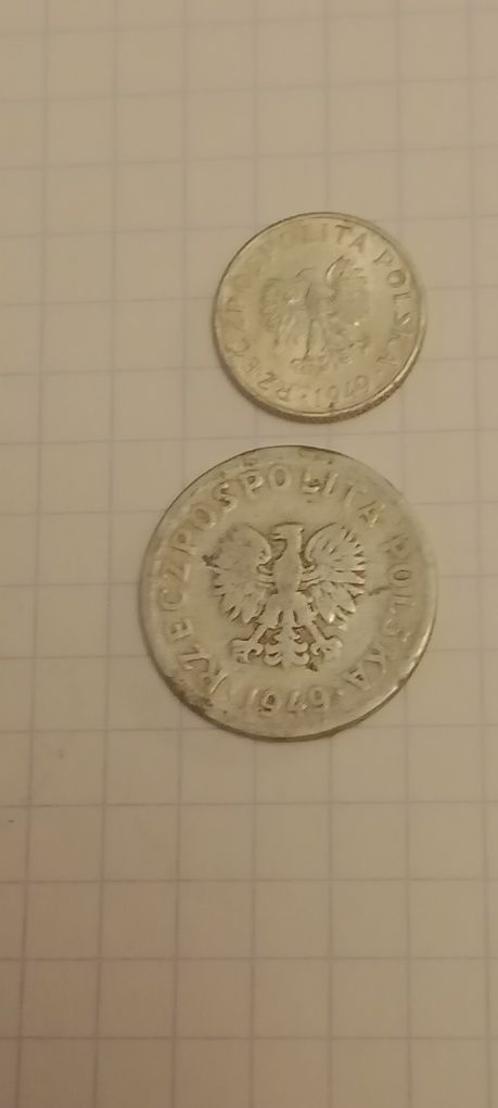 Sprzedam  cztery monety z PRL z roku 1949
