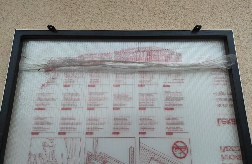 Solidna osłona obudowa, profil stalowy + podwójna ścianka