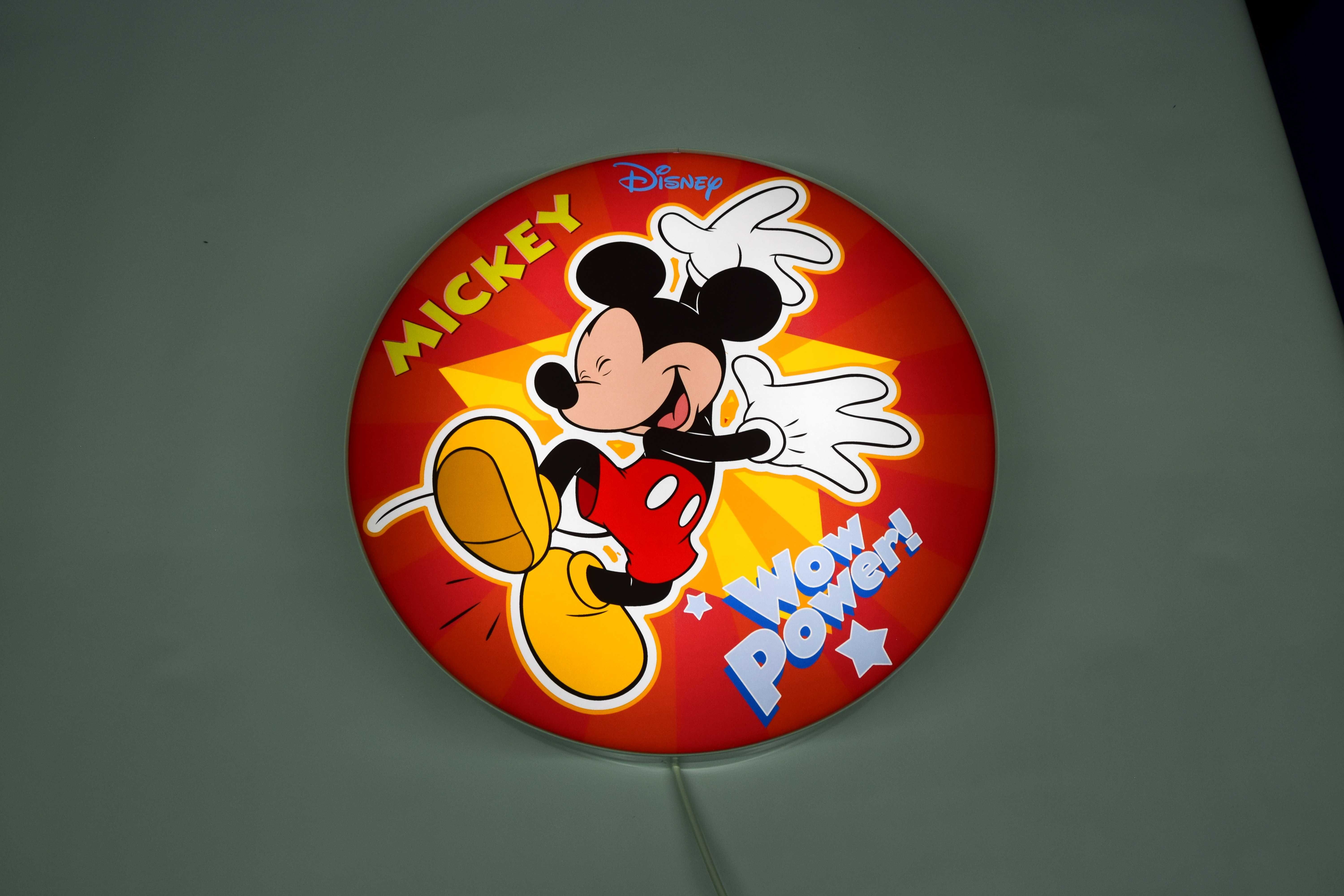 Lampka do pokoju dziecka MICKEY !! Neon LED, Plafon, Kinkiet, Lampa