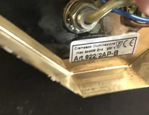 Apliques Parede Cremasco