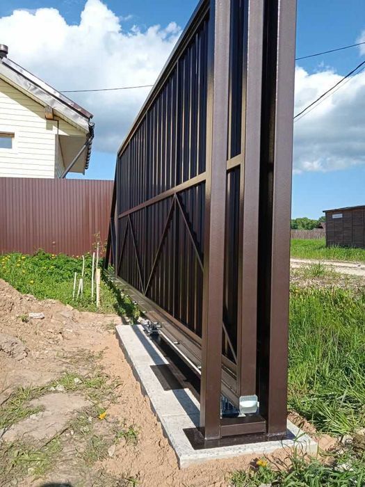 Сборной каркас Профнастил/штахетник..Забор,ограждение+монтаж под ключ.