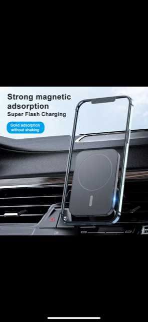 Carregador Carro MagSafe  (+Suporte) - 15W iPhone 13/12/Pro/Max/mini