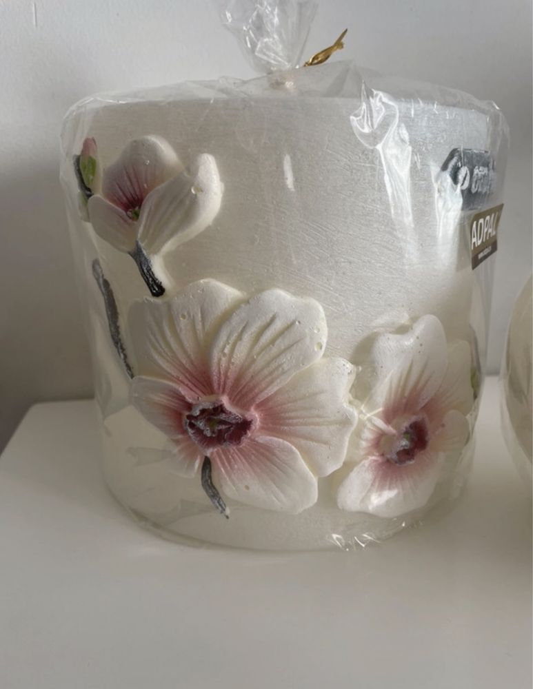 NOWY Zestaw lampionów Orchid biały 2 sztuki