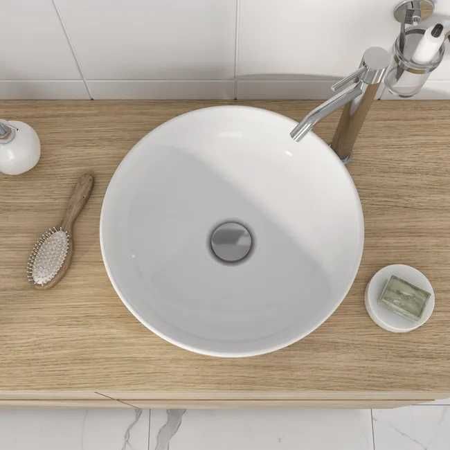 Umywalka ceramiczna nablatowa Essential Round 38 Sensea
