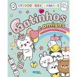 Atividades Kawaii - Gatinhos e Amigos com Autocolantes