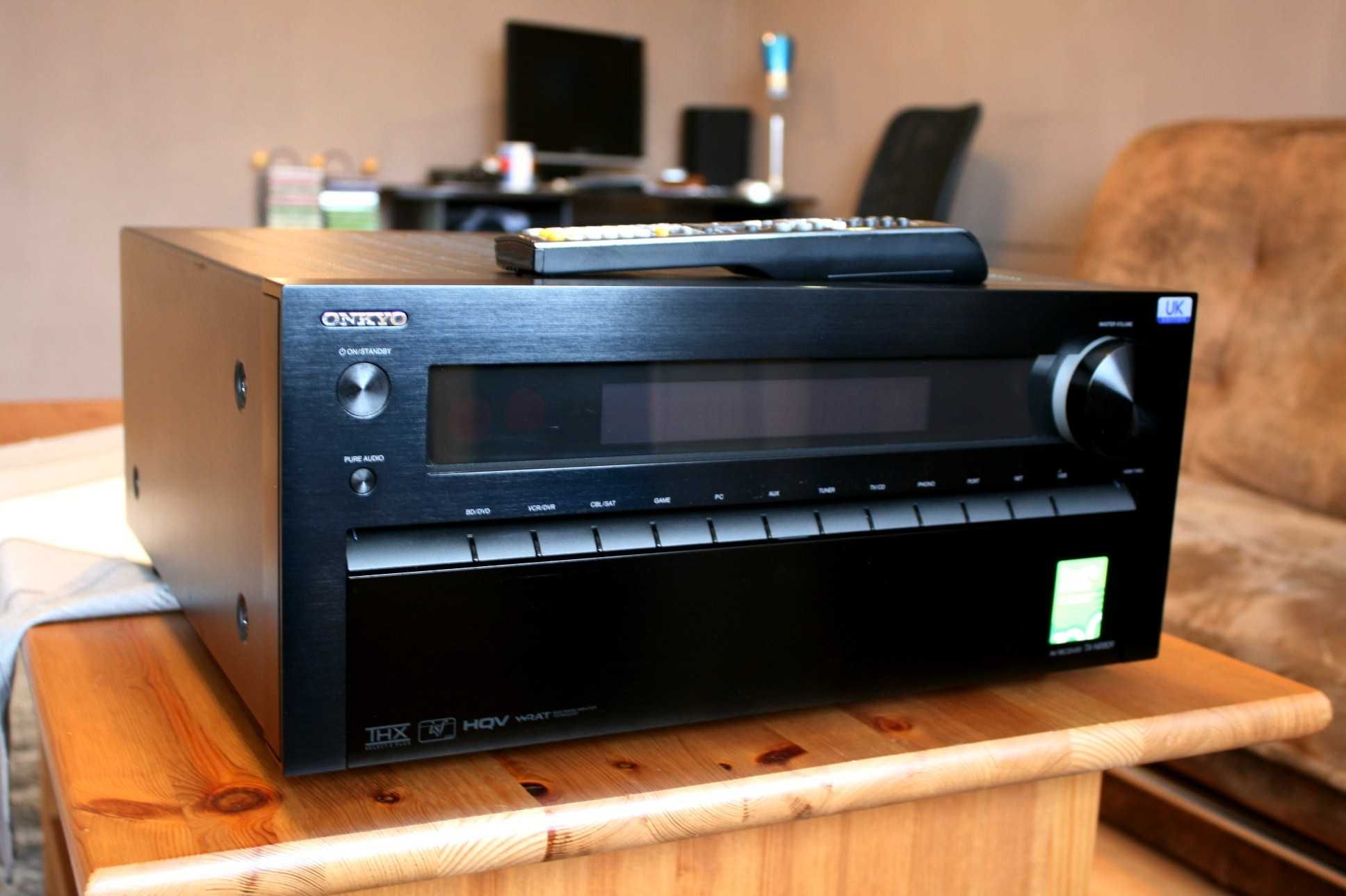 Audiofilski amplituner Onkyo TX NR THX wzmacniacz 180 wat