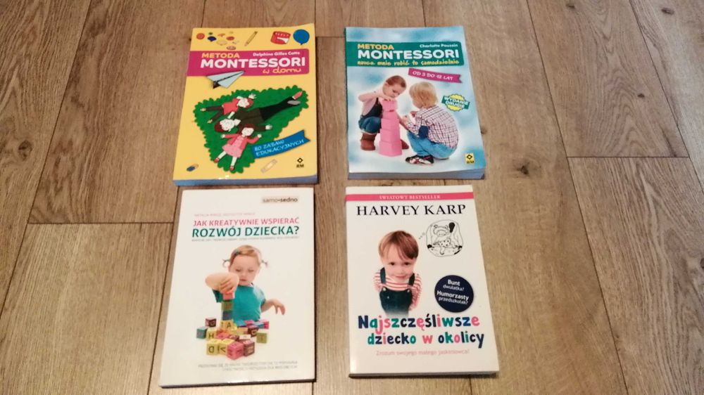 Książki wspierające rozwój dzieci, Montessori i inne