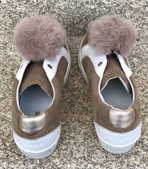 Sapatos com pompom (Seaside, tamanho 37)