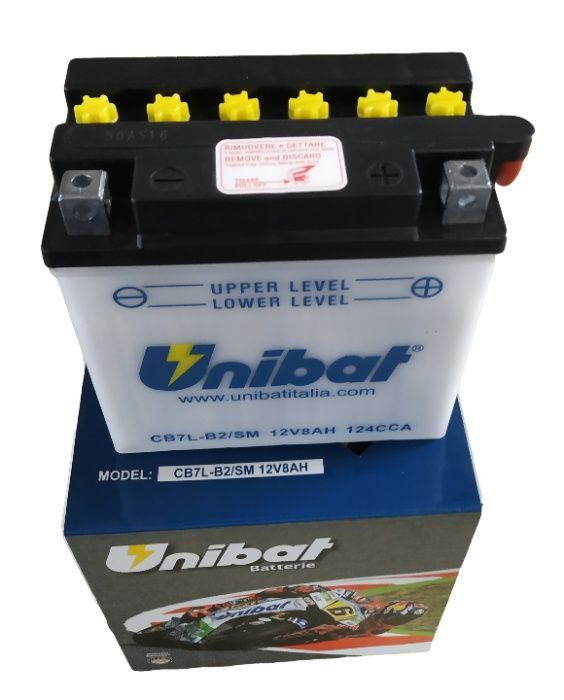 Akumulator Unibat CB7L-B2 YB7L-B2 8Ah 124A 12V NOWY