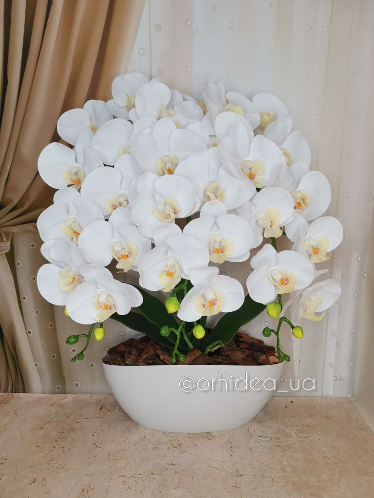 Орхідеї з латексу / латексная орхидея / штучні квіти / декор