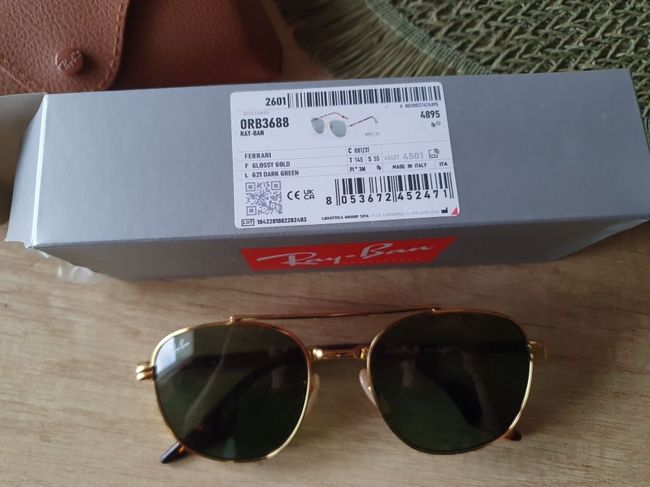Ray-Ban RB3688 oryginalne okulary przeciwsłoneczne w idealnym stanie