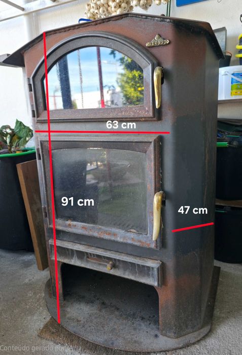 Salamandra Lenha com Forno