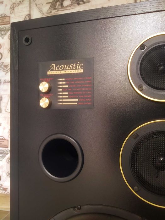 Колонки Acoustic 2x250Вт. НЧ-12"/ Чуйка-95Дб. Усилитель Onkyo Pioneer