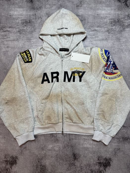 Зіп худі Grailz Project G/R Army M L ERD Oversized Rick Zip up hoodie