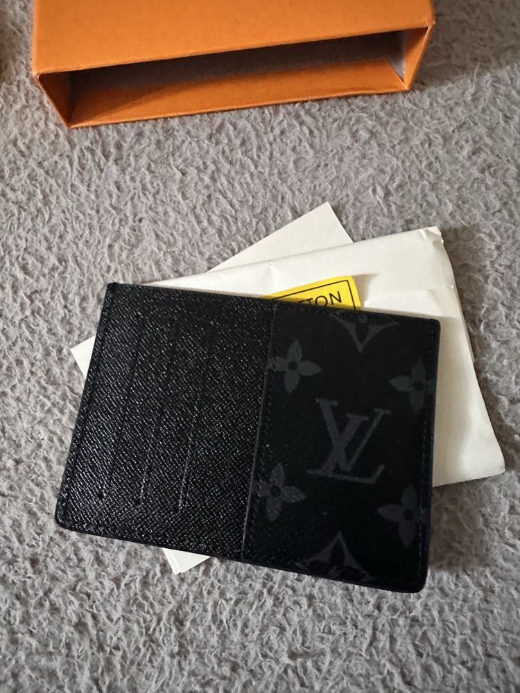 Louis Vuitton Card Holder (czarny, monogram classic)