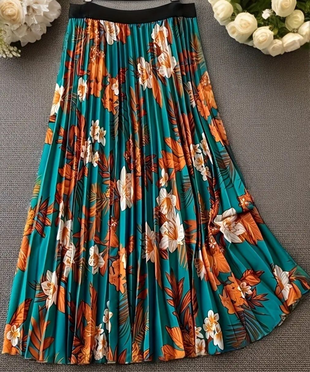 Piękna mega elegancka plisowana spódnica do pracy biura święta itp M L
