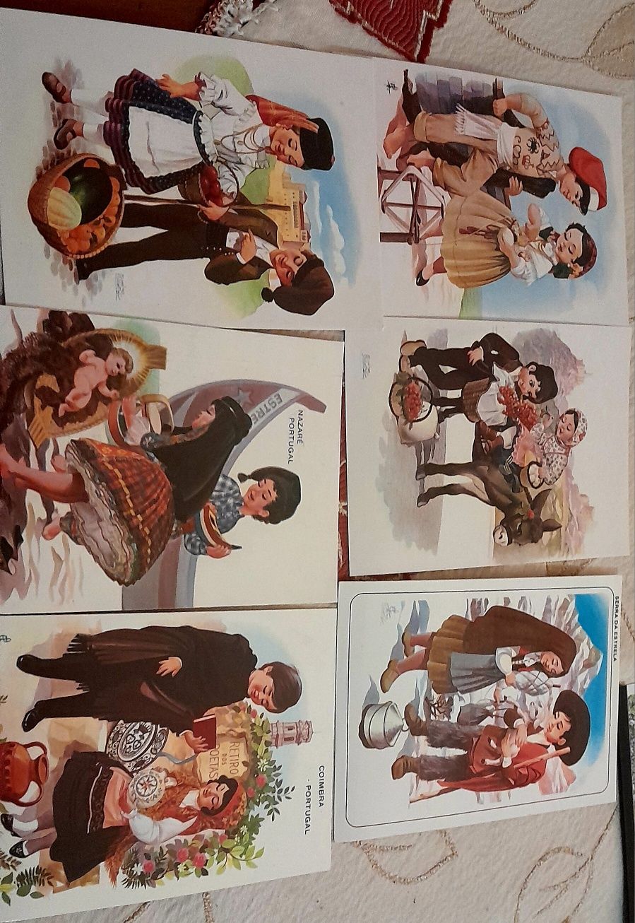 Postais pregões de Lisboa e trajes