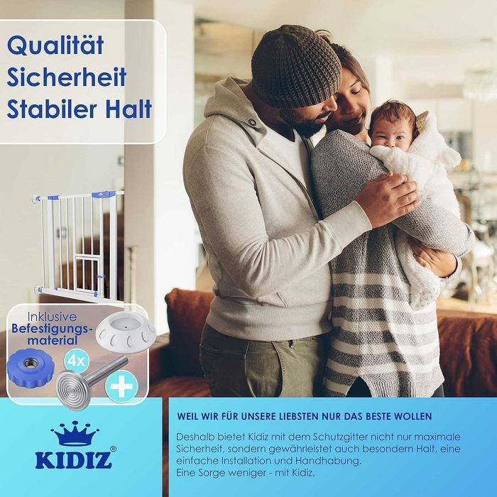 Bramka zabezpieczająca KIDIZ /barierka schodowa/ochrona/blokada !4590!