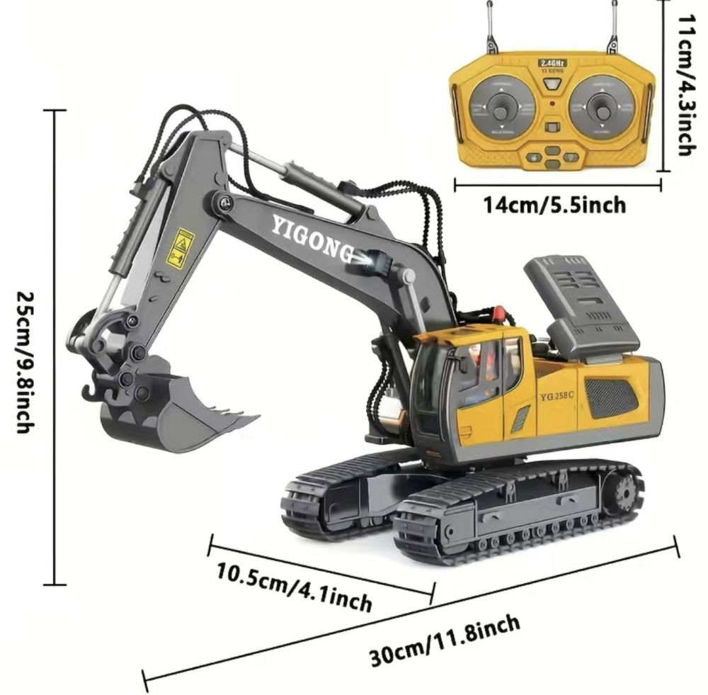 Escavadora e Bulldozzer Telecomandados