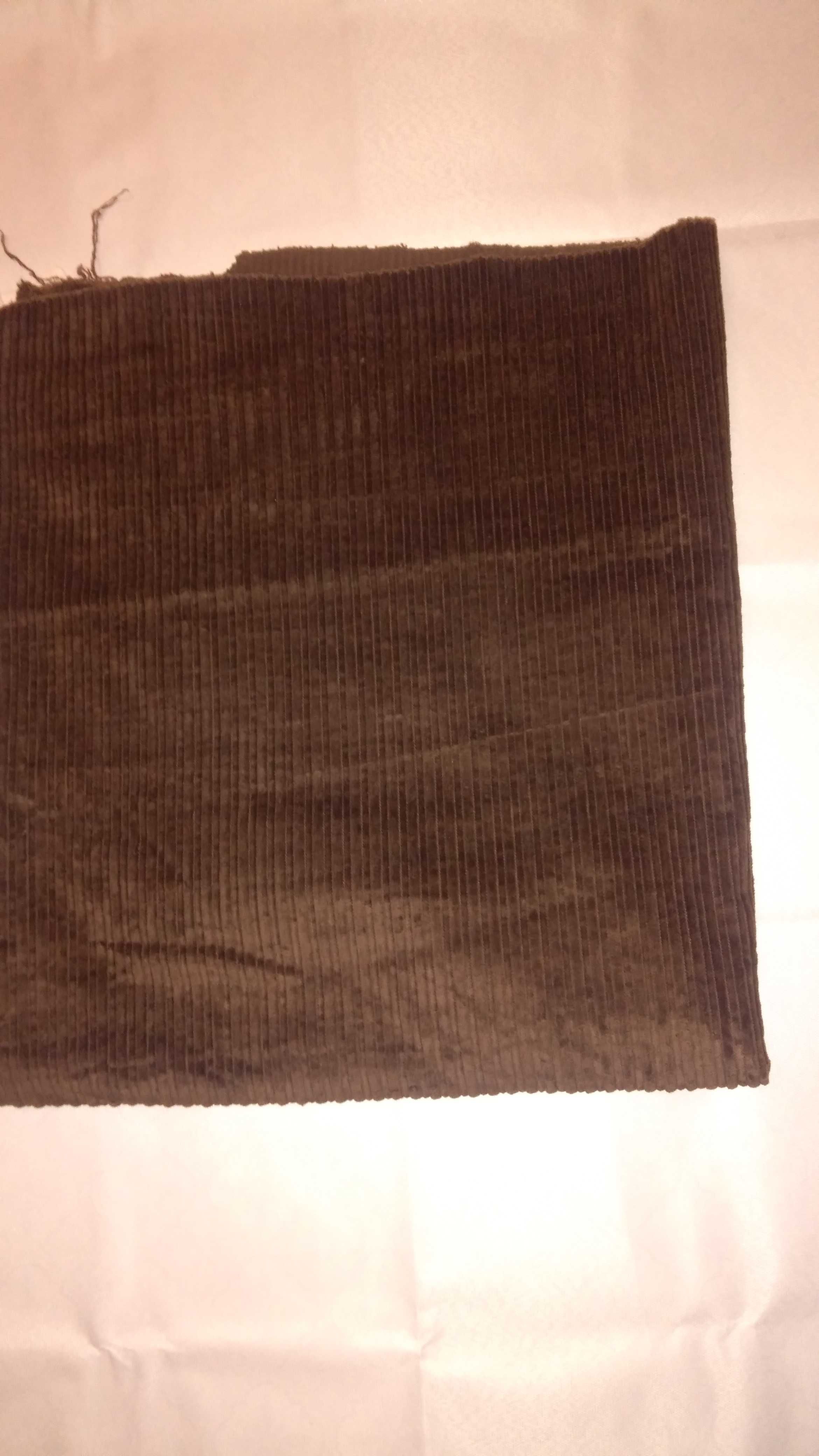 Отрез ткани из вельвета шоколадного цвета 0, 80 см