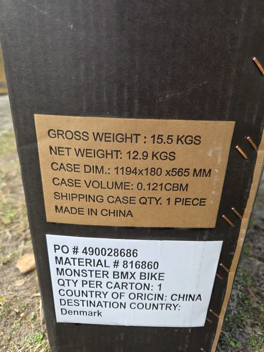 Monster X Hyper bike pro BMX, nowy rower.