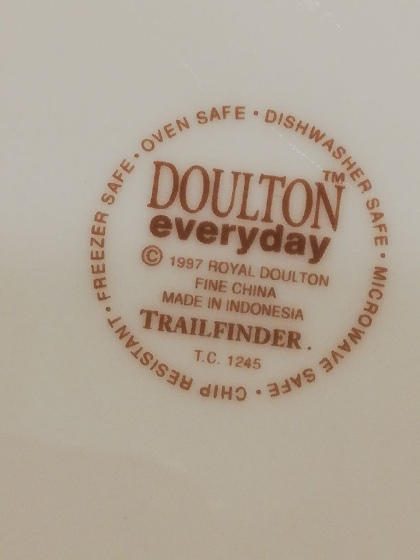 Porcelana angielska Doulton Everyday 1997 talerz duży