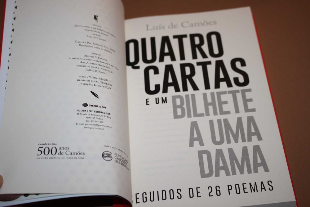 Quatro Cartas e um Bilhete A Uma Dama// Luís de Camões