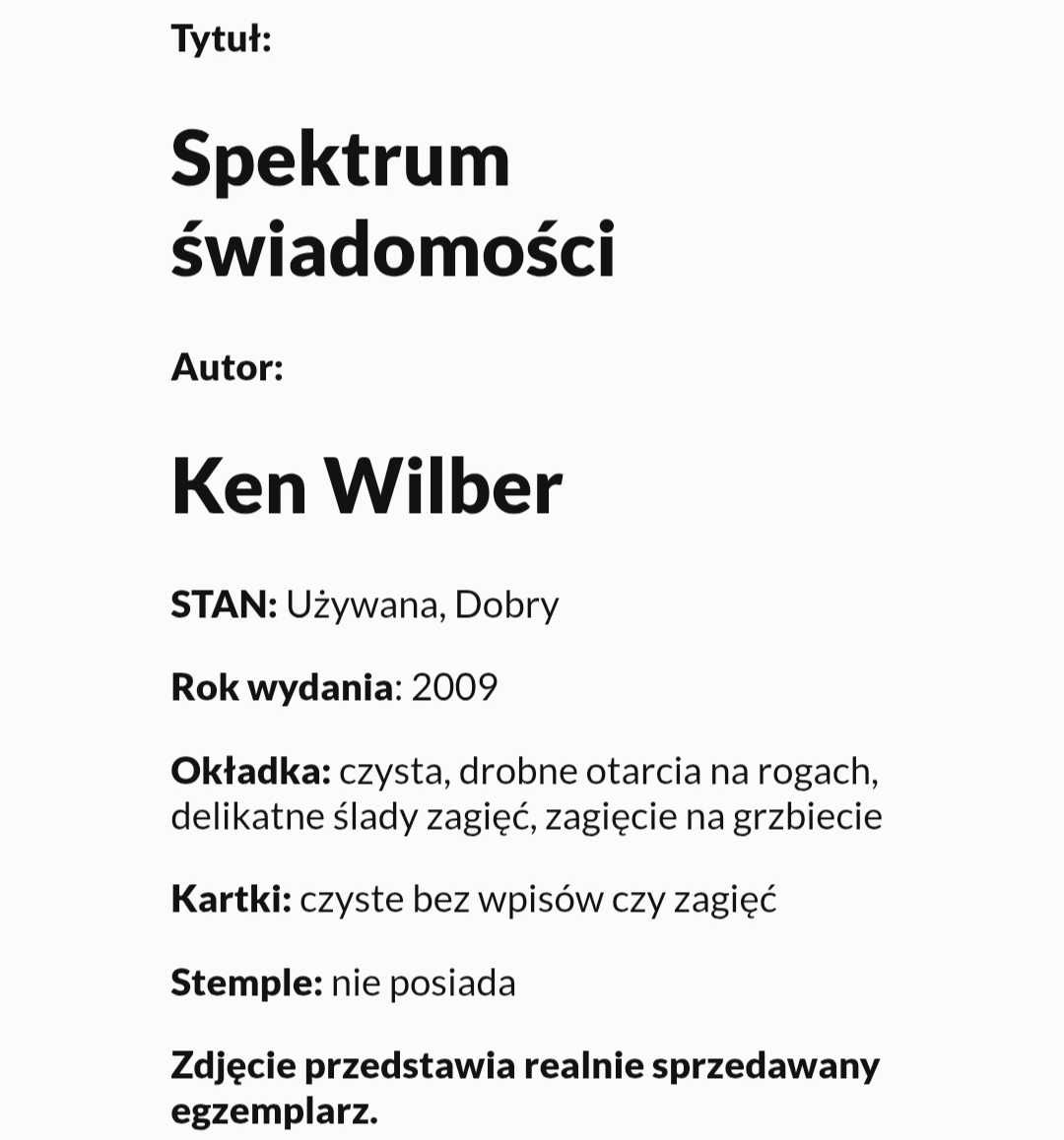 Spektrum świadomości Ken Wilber