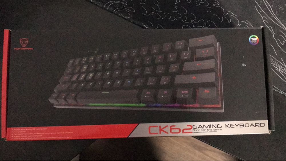 Keyboard Motospeed CK62 Red Switch