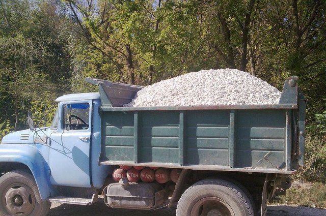 Шлак, песок, граншлак, отсев, щебень, чернозем, вывоз мусора камень