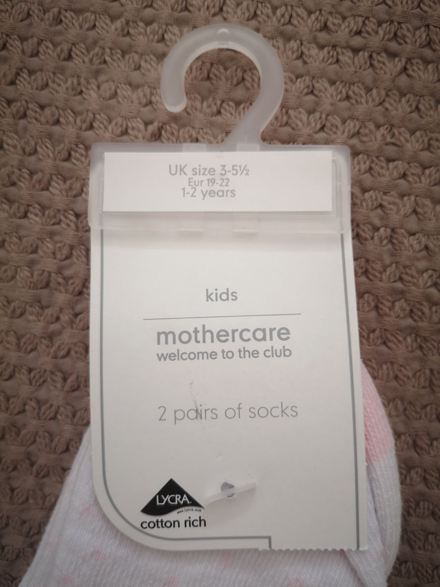 Шкарпетки для дівчинки Mothercare (Aнглія) 2 шт. 19-22 / 1-2 р.