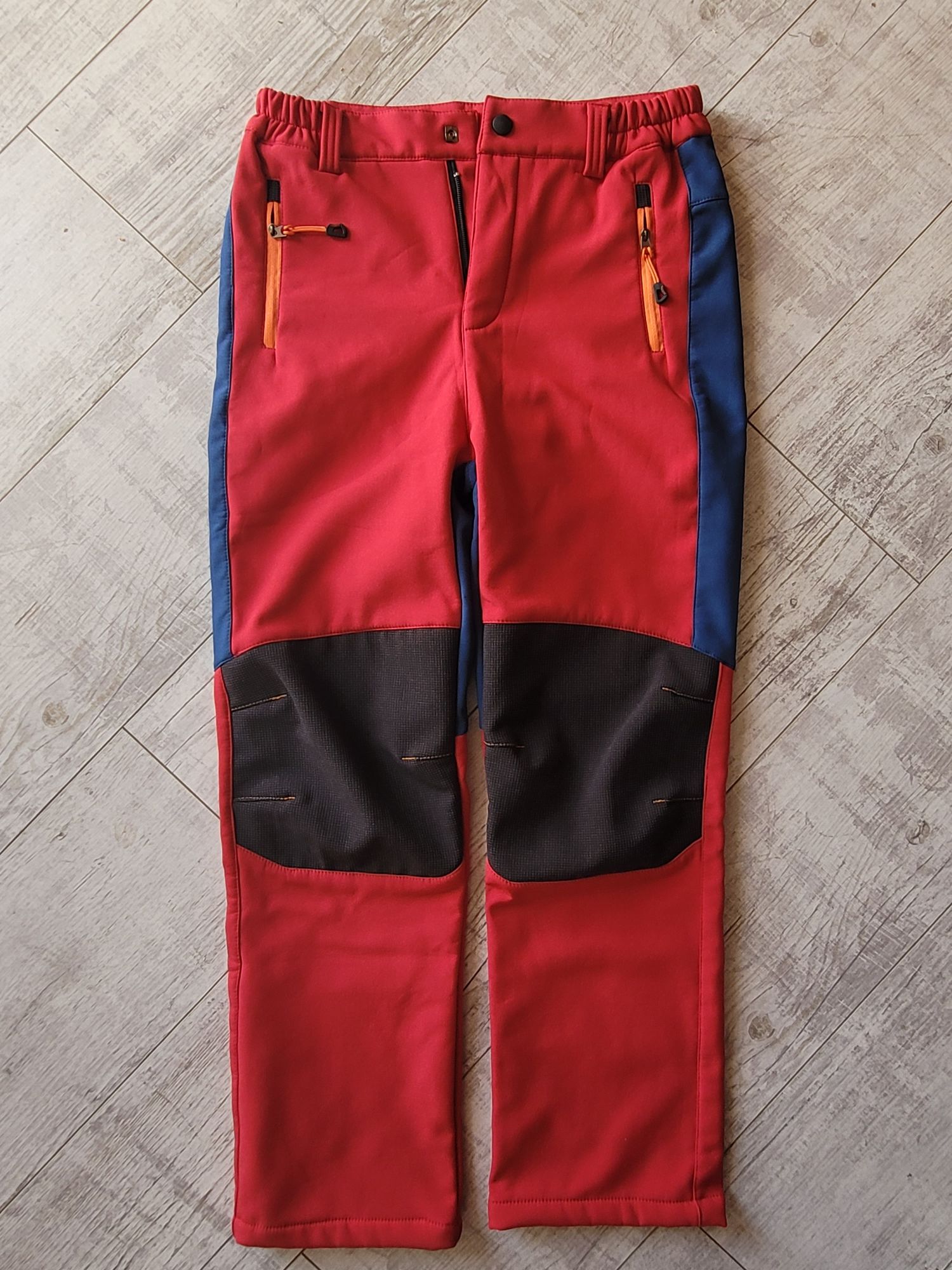 Czerwone spodnie softshell, r. 152/158