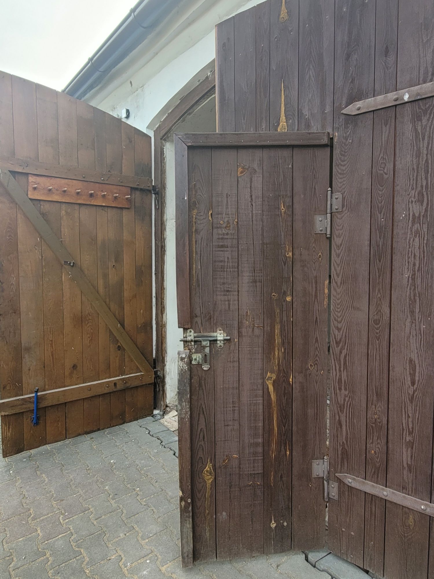 Brama drewniana do stodoły