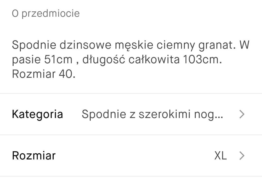 Spodnie meskie z szerokimi nogawkami