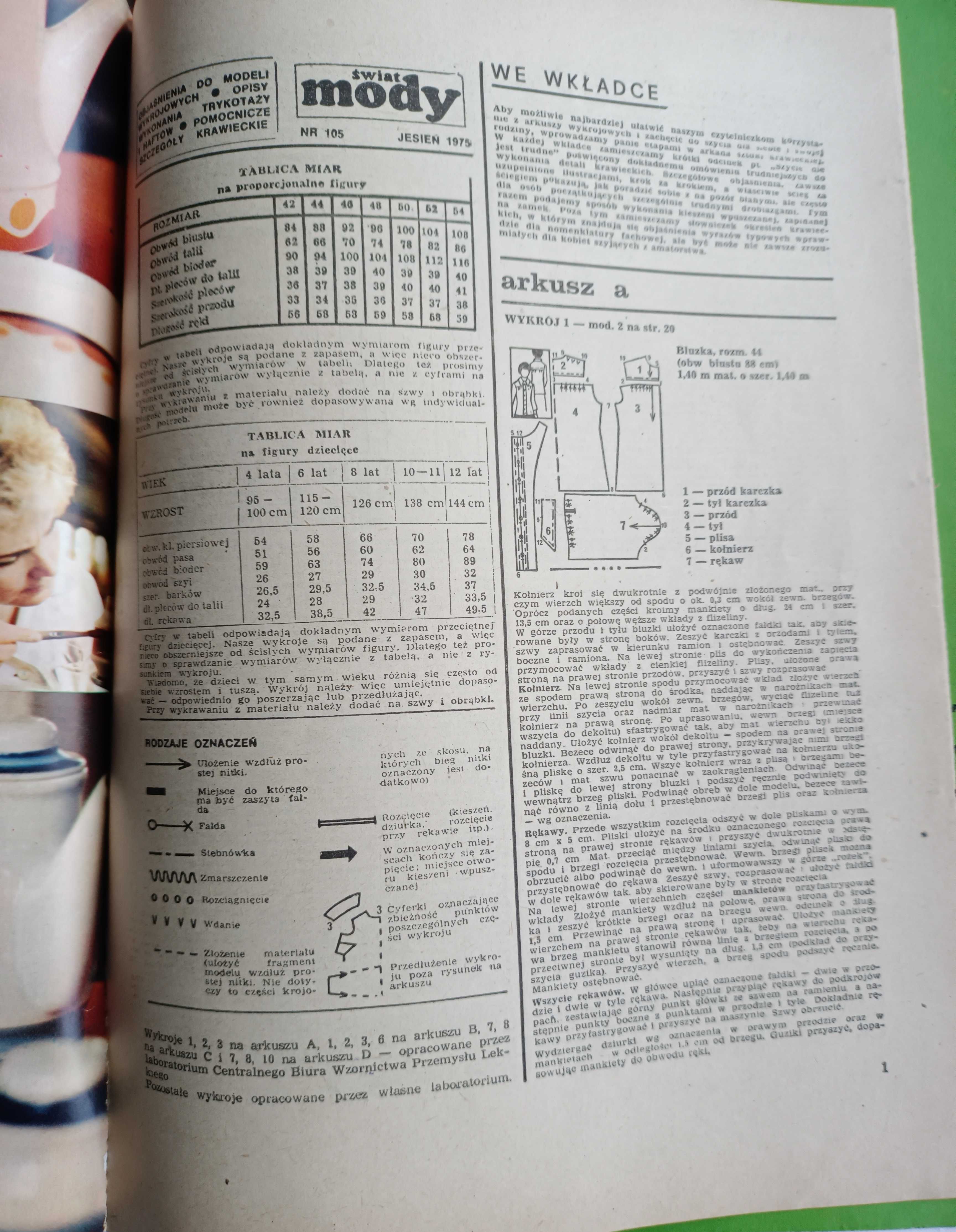 Świat mody nr 105, jesień 1975