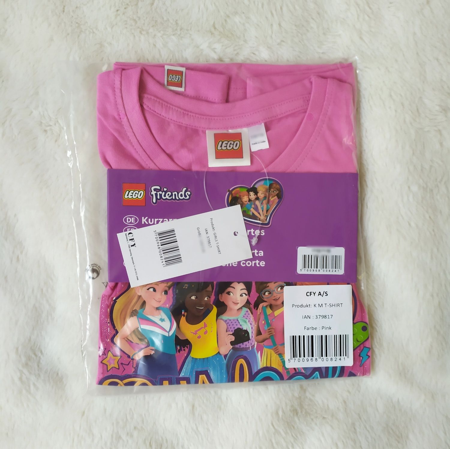 T-shirt 98 / 104 LEGO Friends bluzka koszulka NOWA różowa klocki