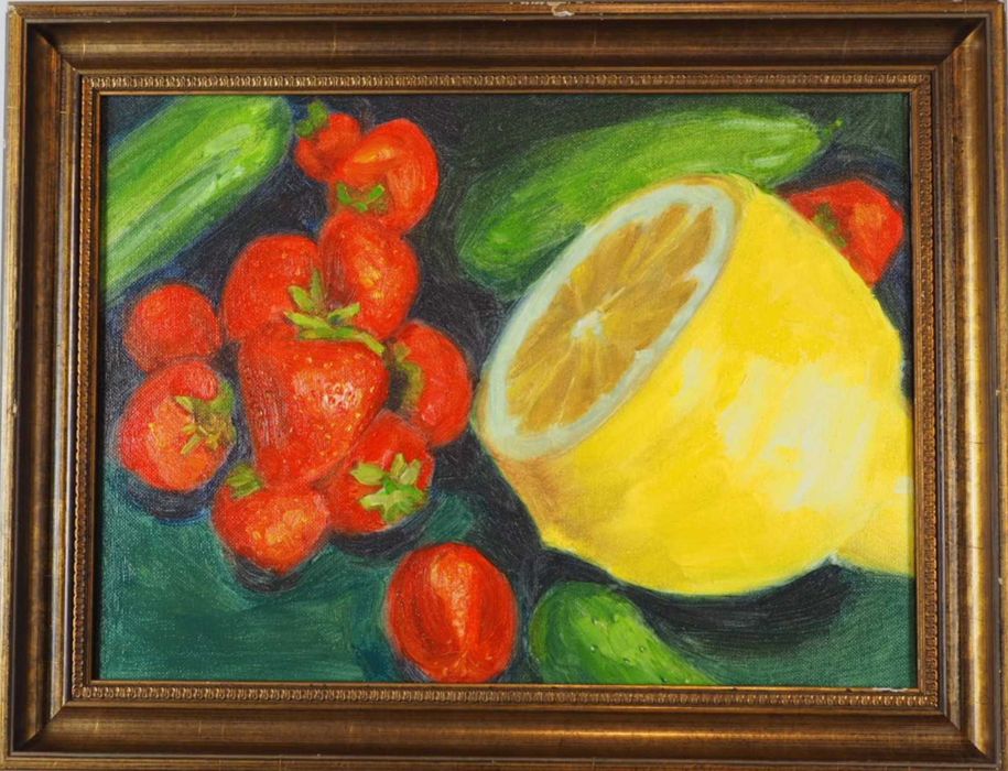 Obraz olejny martwa natura 30x40 cm na płótnie.