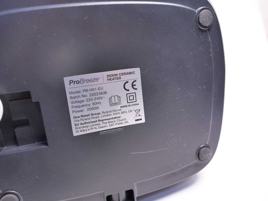 Керамічний обігрівач ProBreeze 2000w з автоматичним обертанням
