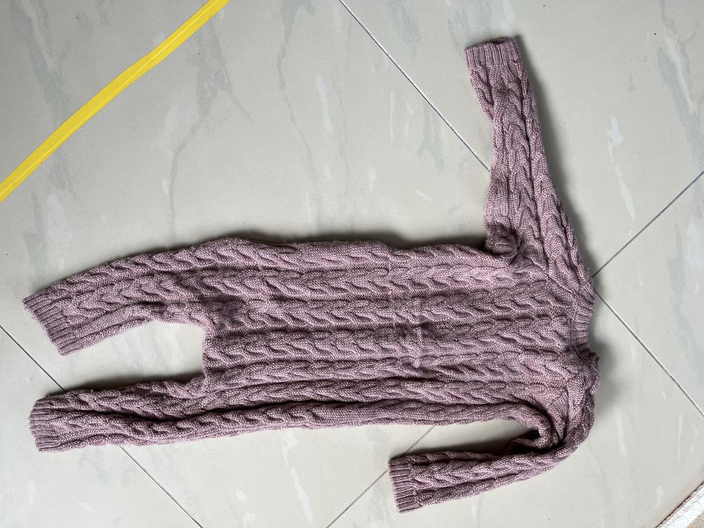 Kombinezon wełniany Name It 100% wełna 68 4-6 msc 74 80 zasuwany zip