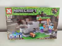 Klocki Minecraft jak LEGO walki z zombie jaskinia zombie