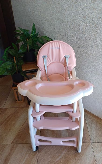 Krzesełko do karmienia ze stoliczkiem składane wielofunkcyjne 5w1