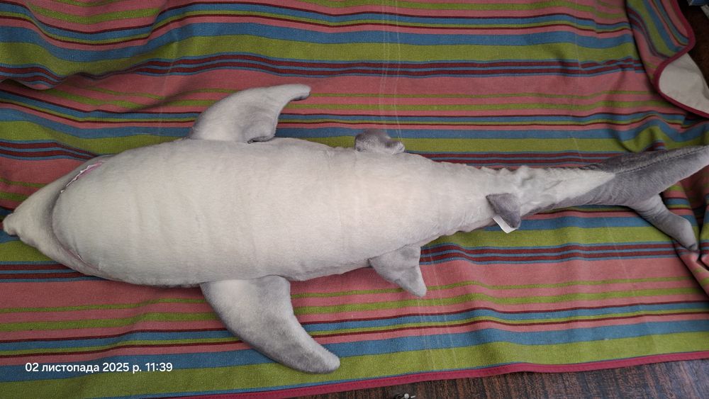 Акула мягкая игрушка 100 см shark 1 метр