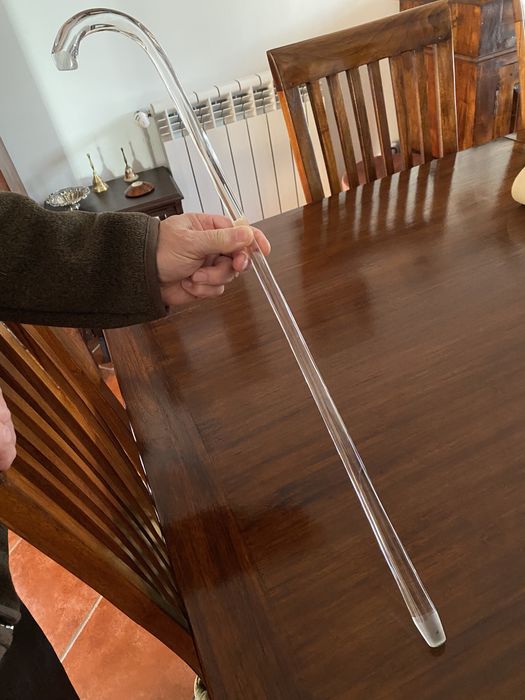 Bengala em vidro para coleção