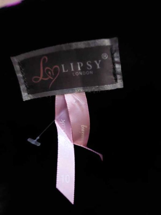 Nowa sukienka Lipsy London S 36 M 38 fiolet czarny wzór pin up