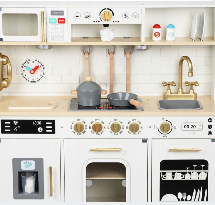 KUCHNIA DLA DZIECI INTERAKTYWNA efekty dźwiękowe akcesoria duża led