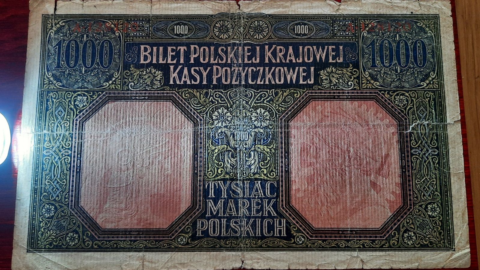 1000 marek polskich 1916r.